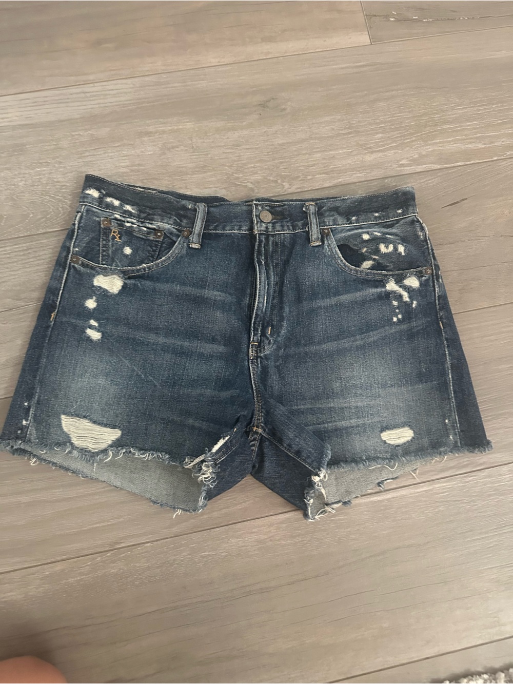 Ralph Lauren Distressed Denim Shorts 30”